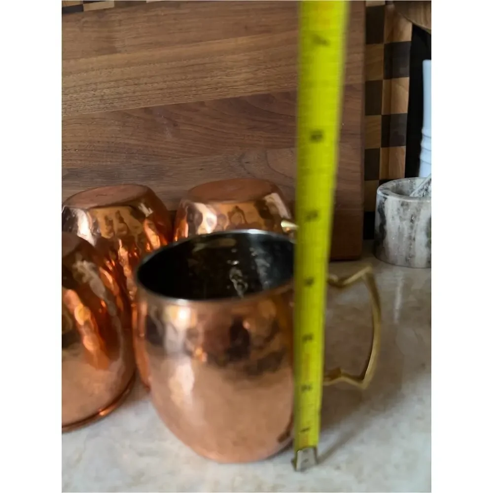 ODI Hammered Copper Mule Mugs x4